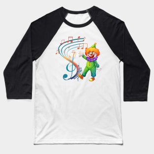 Music Note With Clown Baseball T-Shirt